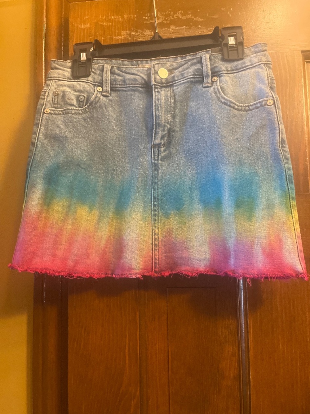 NWOT Girls Tractr Brand Lisa Denim Mini Skirt.  Sz. 12.  Never Worn.